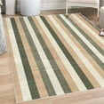 thumbnail image 1 of Retro Decorative Rug, Classical Vertical Stripes Pattern Texture Image Old Fashioned Display Art, Quality Carpet for Bedroom Dorm and Living Room, 6 Sizes, Almond Ecru, by Ambesonne, 1 of 4