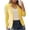 Yellow, variant on LEAVINGSUO Winter Coats for Women Womens Tops Plus Clearance Women's Solid Color Casual Fashion Long-sleeved Cardigan Top Jacket Coat Outerwear