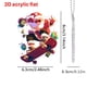 thumbnail image 3 of Colgante de Papá Noel con Diseño de Patineta Acrílica, 3 of 7