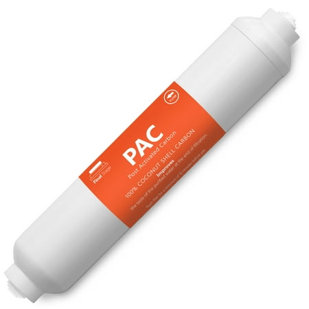 - Express Water – Post Activated Carbon PAC Water Filter Replacement – 5 Micron Inline Filter – 10 inch Quick Connect – Under Sink and Reverse Osmosis System