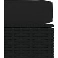 thumbnail image 4 of Cojín Reposapiés de jardín Negro 70x70x30 cm Resina tejida, 4 of 5