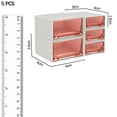 thumbnail image 3 of Caja de plástico Zulema multicolor grande y pequeña, 3 of 7