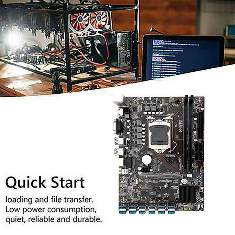 Pack Mining 12 GPU B250 Carte Mère Processeur Ram 8Go – Happy Mining