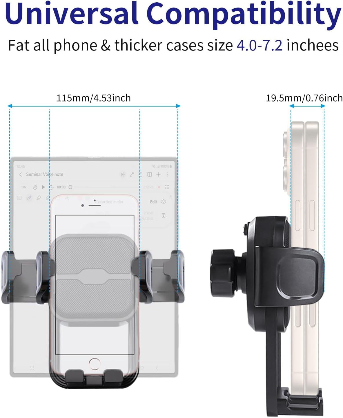 Car Phone Holder for 2017-2022 Honda CR-V / 2020-2022 CRV Hybrid Auto Accessories Navigation Bracket Interior Decoration Mobile Cell Phone Mount, 360° Rotation