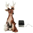 thumbnail image 6 of Solar Tree Deer & Hedgehog Statue,Garden Ornament Decoration, 6 of 7