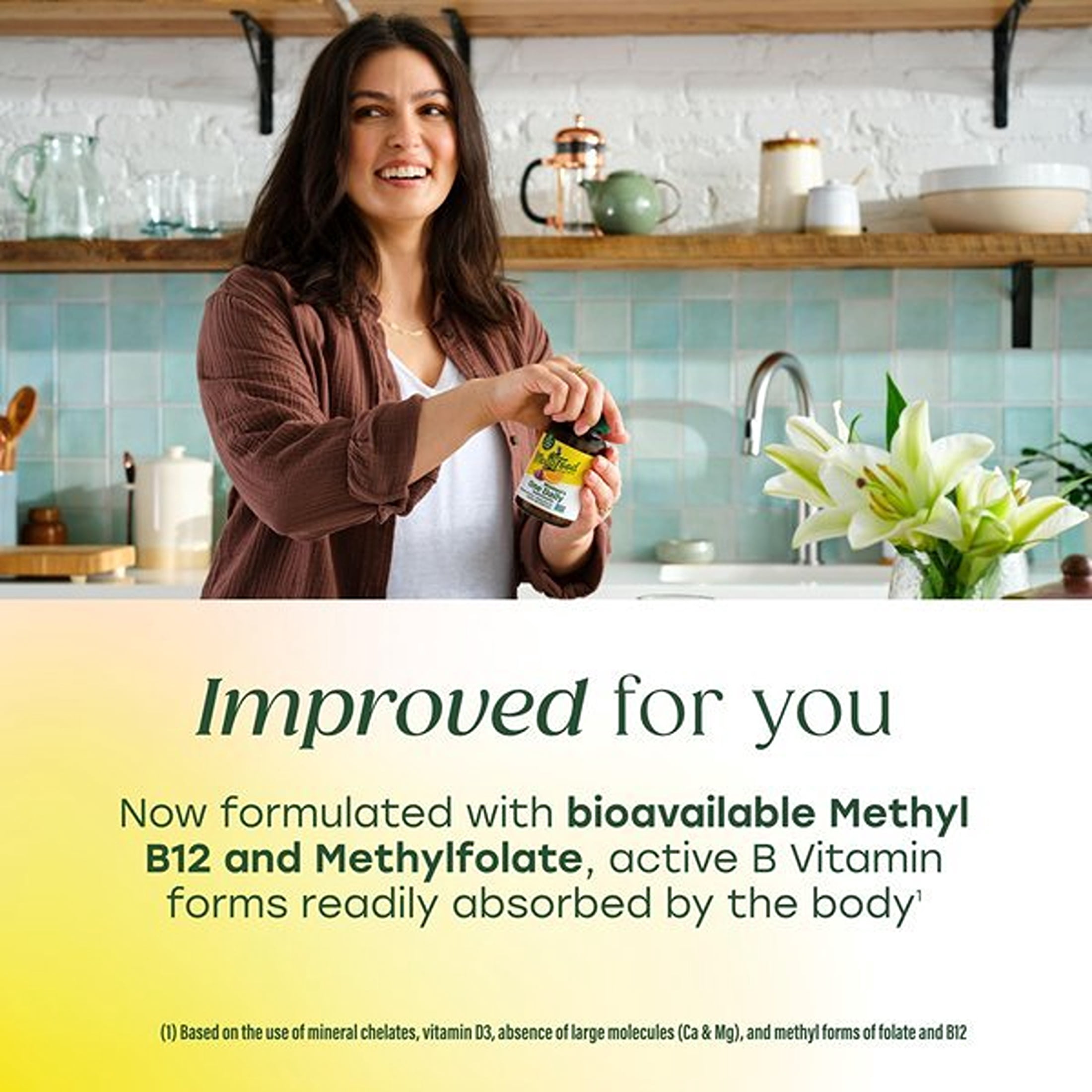 MegaFood Women's One Daily Multivitamin - Iron, B Vitamins, Vitamins C & D3 - 90 Servings