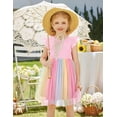 thumbnail image 6 of Arshiner Toddler Lace Tutu Dresses Ruffle Sleeve 3 Layers Tulle Flower Wedding Birthday Summer Dress, 6 of 6