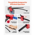 thumbnail image 6 of VEVOR Dirt Bike Tire Changing Tool Kit, Fits for Motocross Enduro 16"-21" Wheels, Includes 15-25 mm Axle Adapters, Dirt Bike Tire Changing Tools Compact Changer with 2 Irons and Protective Sleeve, 6 of 9