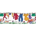 thumbnail image 1 of Cat Laundry Line Wallpaper Border HS73414B, 1 of 1