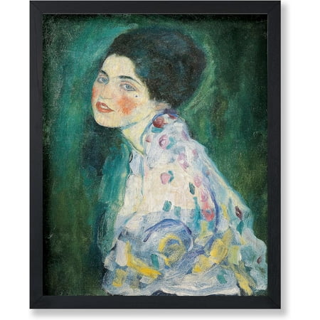 

Vintage Gustav Klimt Poster - Retro Portrait Of A Lady Print - Surrealism Art - Gift For Men & Women - Aesthetic Wall Decor For Living Room Bedroom Or Dorm - 8X10 Unframed Wall Art