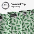 thumbnail image 5 of Tchckioa Blackout Curtains for Apartment,Green Leaf Thermal Insulated Grommet Top Drapes,52x63 Inch,2 Panels, 5 of 8