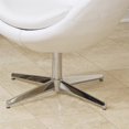 thumbnail image 3 of Noble House Daniel Leather Egg Chair in White, 3 of 5