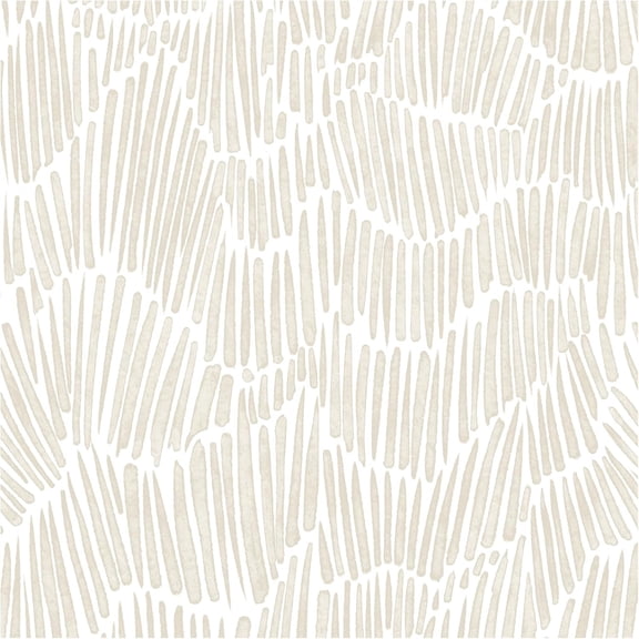 Beige Wallpaper 17.3"×393" Modern Striped Wallpapers Peel and Stick Wallpaper Vinyl Boho Removable Self Adhesive Wallpaper for Bedroom Waterproof Wall Paper White and Gold Contact Paper