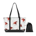 thumbnail image 7 of FORMRS Laptop Tote Bag for Women with 15.6" Computer Compartments Handbag, Cute Santa Hats Pattern, 7 of 7