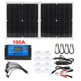 thumbnail image 1 of SUNYIMA-Kit de paneles solares de 18V, 50W, 100A, plegable, CC/USB con controlador, monocristalino para coche, yate, RV, barco, batería de teléfono móvil Fivean unisex, 1 of 2
