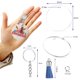 thumbnail image 4 of Jumpingount 100 Pieces/Set Acrylic Key Ring Blank Keychain Keyring DIY Replacing Decor Making Paintable Crafts Decorative Decorative Ropa, zapatos y accesorios Miscelánea, 4 of 6