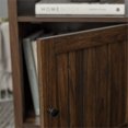 thumbnail image 2 of Walker Edison Warwick Classic 2-Piece Grooved Door Side Table Set, 2 Pack, Dark Walnut, 2 of 2