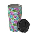 thumbnail image 2 of KLL Succulents Pattern Stainless Steel Vacuum Insulated Tumbler - Carry Insulated Coffee Mug - Reusable Insulated Cold Brew Iced Coffee Cup Thermos, 2 of 8