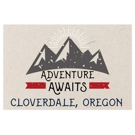 

Cloverdale Oregon Souvenir 2x3 Inch Fridge Magnet Adventure Awaits Design