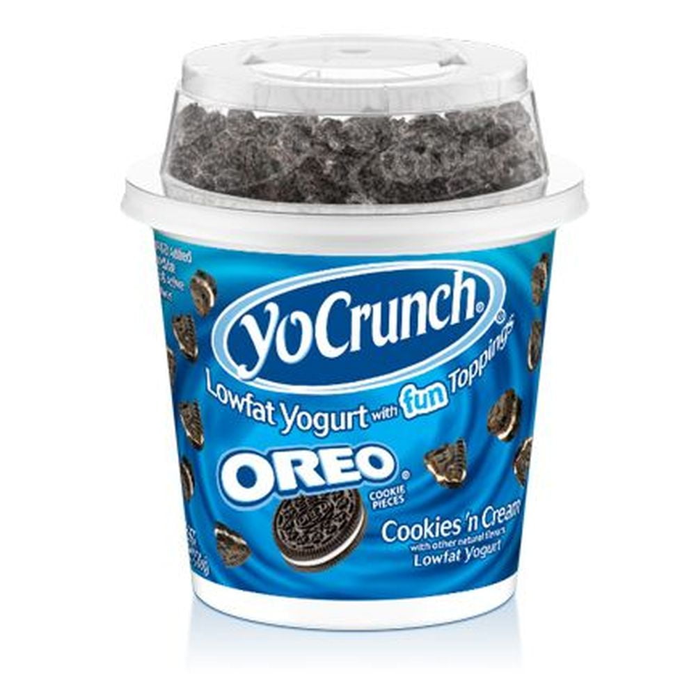 Yocrunch Low Fat Vanilla Yogurt with Oreo Cookies N Cream, 6 Ounce -- 12 per Case.