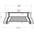thumbnail image 4 of TMS 800Ibs Capacity Steel Extendable Universal Low Profile Pickup Truck Rack Sport Bar with Removable Window Protector Headache Rack Protective Screen Ladder Lumber Utility Two Bar Set, 4 of 6