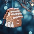 thumbnail image 6 of Nmdmisc Gingerbread House Ornaments Holiday Christmas Tree Ornament Set Gingerbread Christmas Decor with Rope Gingerbread House Decor Xmas Decorative Hanging Ornaments for Xmas (A,1Pcs), 6 of 6
