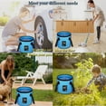 thumbnail image 6 of Collapsible Bucket,5 Gallon Portable Folding Water Portable Collapsible Wash Basin Folding Bucket Water Container Fishing Bucket for Travelling Camping Hiking Fishing Gardening, 6 of 7