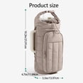 thumbnail image 3 of Thermal Insulated Crossbody Water Bottle Bag With Adjustable Strap For Outdoors Hiking Camping Portable Sturdy Fabric Carriers, 3 of 8