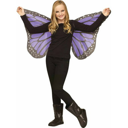 Girls Soft Purple Butterfly Wings