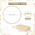 thumbnail image 5 of 12PCS 12in Metal Floral Hoop Centerpiece Ribbon 12 Wood Stands, 5 of 5