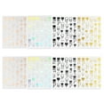 thumbnail image 1 of 8 Uds pegatinas para uñas simple mariposa de cuatro colores gotas de amor decoración de uñas con pegamento trasero, 1 of 6
