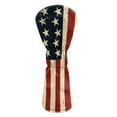 thumbnail image 2 of Pzuqiu Golf Club Covers Universal Portable Golf Driver Head Covers Protect Against Scratches and Damage for Woods and Driver Fairway Hybrids Women Men, Vintage American Flag, 2 of 8