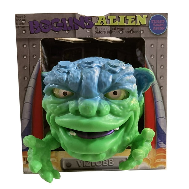 BOGLINS Alien Vizlobb 8 Figura coleccionable con piel súper elástica y ojos y boca móviles Juguete retro popular de los años 80 para niños y coleccionistas
