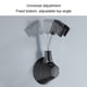 thumbnail image 5 of Soporte universal ajustable para cabezal de ducha | Montaje adhesivo sin taladro | Soporte de pared de plástico para ducha de mano | Capacidad de carga de 9 kg | Plateado, negro y blanco, 5 of 6
