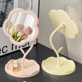 thumbnail image 6 of Cute High-definition Versatile Detachable Beauty Mirror Dressing Mirror Makeup Mirror Sunflower Shaped PINK, 6 of 8