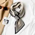 thumbnail image 2 of Winter Skinny Knit Scarf Women's Easy Drawstring Striped Animal Print Knit Neck Scarf, 2 of 6