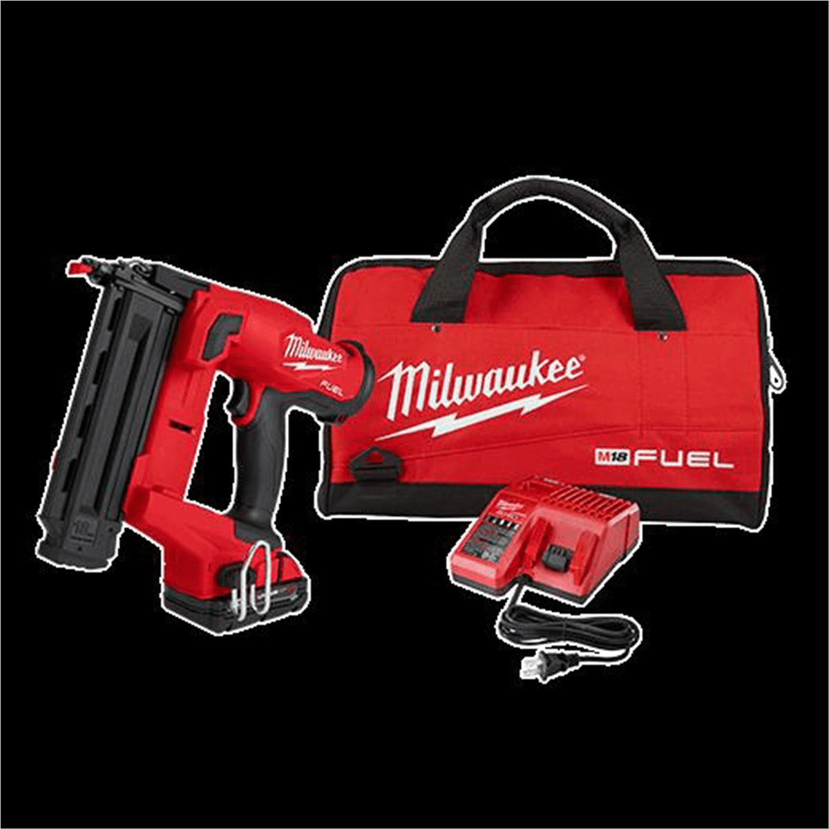 Milwaukee Tool M18 FUEL 18 Gauge Brad Nailer Kit