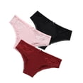 thumbnail image 3 of Attraco Women Panties Mid Rise Briefs Solid Briefs Silky Pack of 4 S-XL, 3 of 10