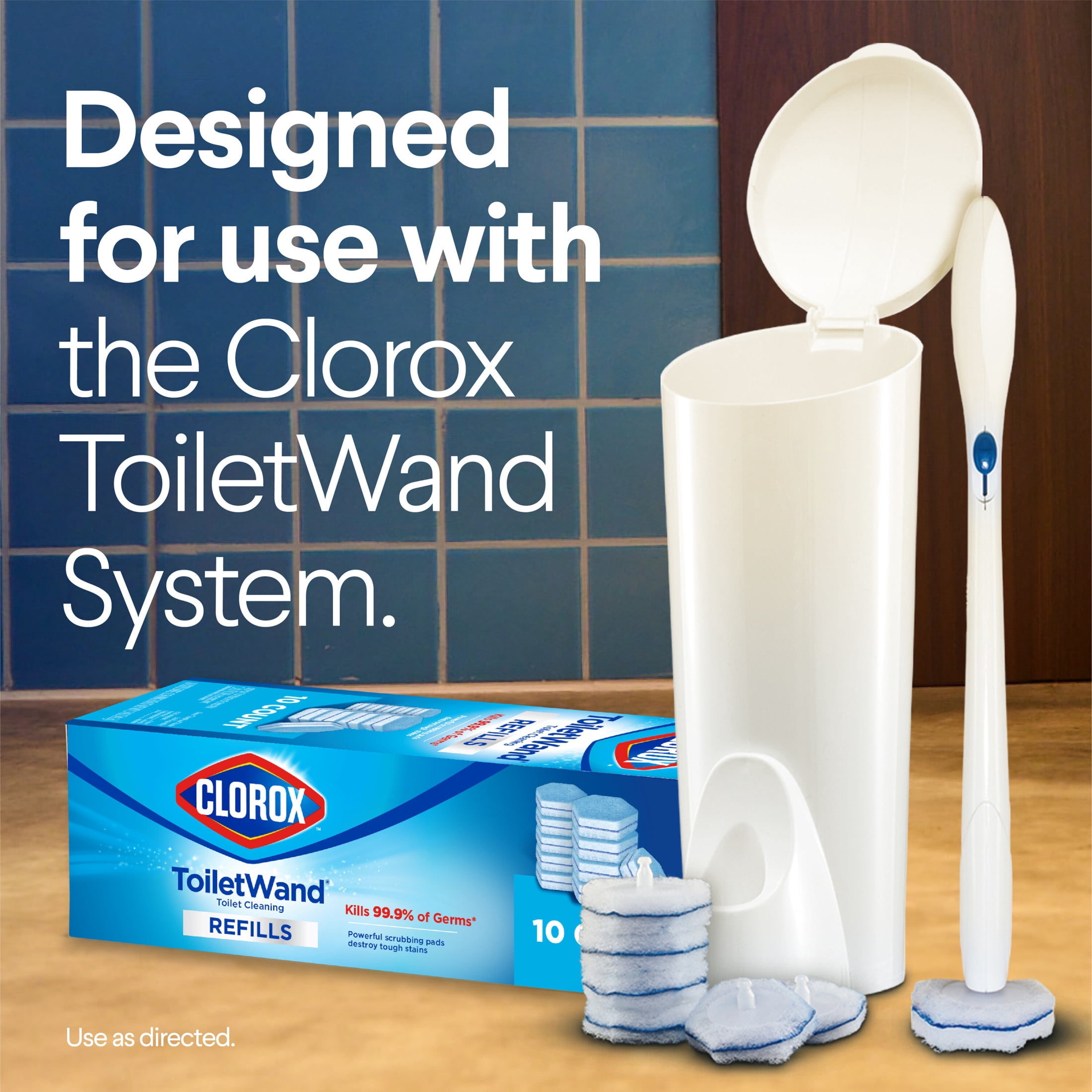 Clorox ToiletWand Toilet Cleaning Refills, Disinfecting Scrubbing Pads, 20 Count