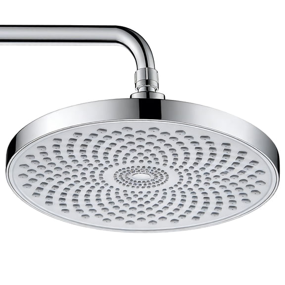 9 Inch High Pressure Shower Head, Fixed Rainfall Shower Head with Internal Pressurization, Anti-Clog Nozzles, Universal Interface