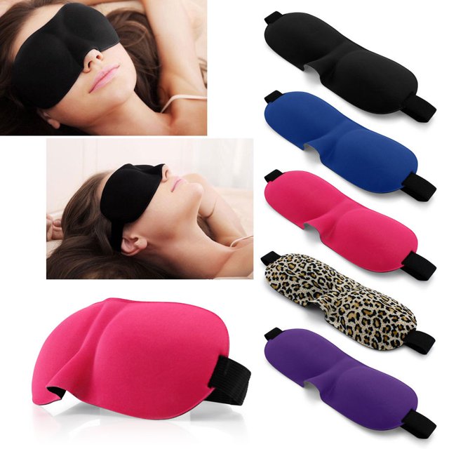 Máscara De Ojos 3D De Viaje Suave Acolchada Para Dormir