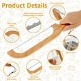 thumbnail image 6 of AEVXKHI 2 Sets Bread Knife with 2 Extra Stainless Steel Serrated Blades, Ergonomic Wood Handle Bread Bow Knife, Bread Saw Slicer for Homemade Bread Bagels Baguettes and More, 6 of 10