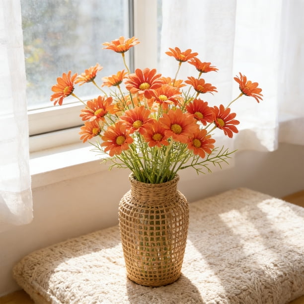 Artificial Flowers Artificial Daisies Chamomile Living Room Decor Wedding Photography Props Silk Flowers