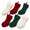 Burgundy,ivory,green-Length 18",Pack 6, variant on 18 Inchmas Stockings 6 Pack Large Cable Knit Xmas Decor