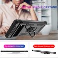 thumbnail image 4 of CoverON For Google Pixel 6 Ring Case, Kickstand Rugged Phone Cover Magnetic Car Mount Compatible - Black, 4 of 10