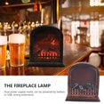 thumbnail image 4 of 1pc Simulation Fireplace Flame Lamp Home Desktop Light Adornment (Coffee), 4 of 6