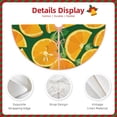 thumbnail image 3 of Rateoe Orange Pattern Christmas Tree Skirt with Ties , Christmas Tree Decorations, Farmhouse Christmas Decor Xmas Holiday Decorations-36", 3 of 6