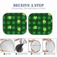 thumbnail image 6 of Gaeub Happy St. Patrick's Day5 Foldable Auto Sun Blocker Visor, Sunshade for Car Front Window, Keeps Your Vehicle Cool - Large, 6 of 7