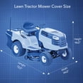 thumbnail image 3 of Pyle PCVLTR11 Armor Shield Universal Riding Lawn Mower Tractor Storage Cover, 3 of 7