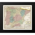 thumbnail image 2 of Oddy 23x20 Black Modern Framed Museum Art Print Titled - Spain Portugal - Oddy 1811, 2 of 5